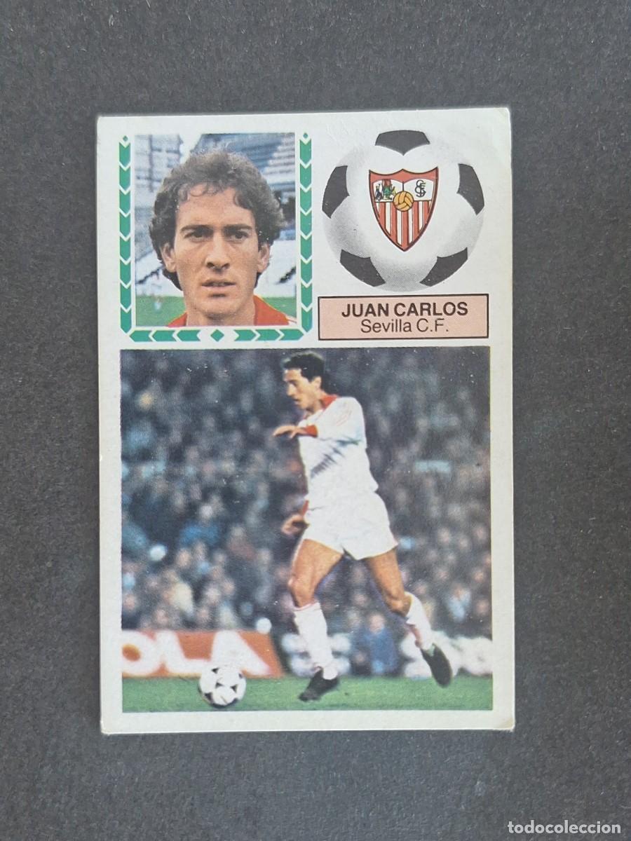 Fu&szlig;ball-Sticker: L6 JUAN CARLOS SEVILLA C. F. LIGA ESTE 1983 1984 83 84 DESPEGADO RECUPERADO