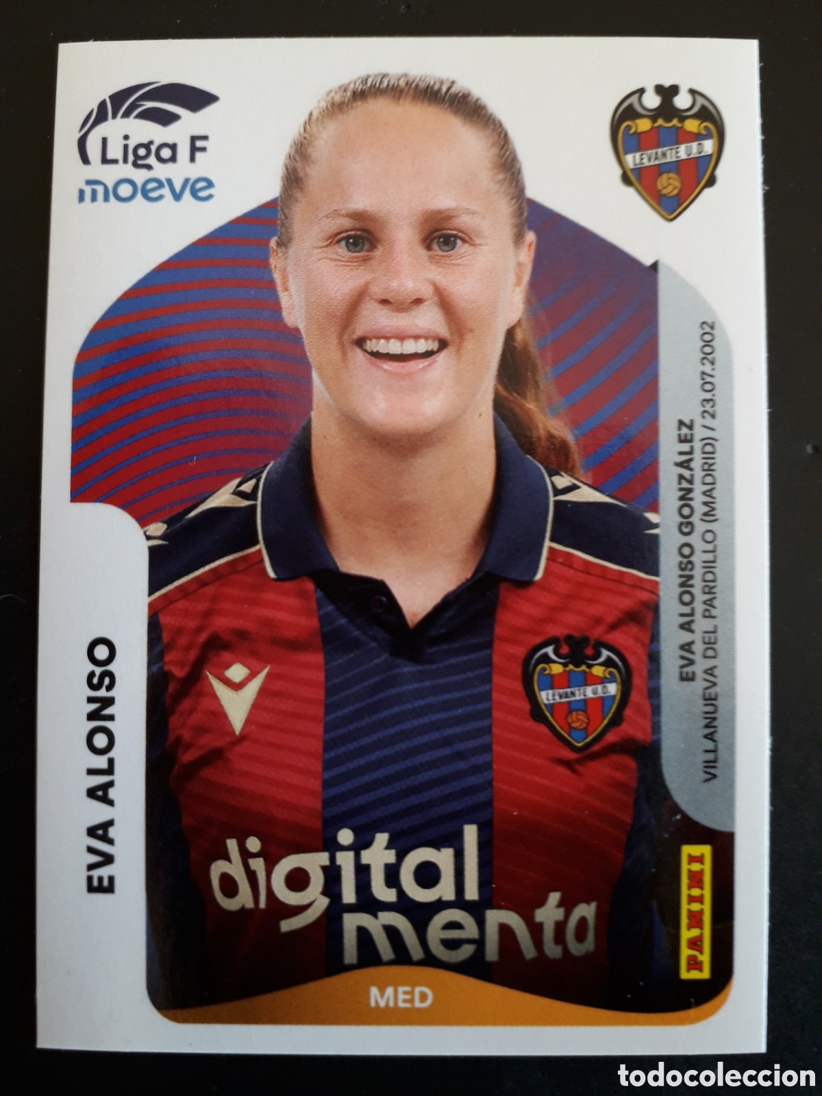 Cromos de f&uacute;tbol: EVA ALONSO LEVANTE N&deg; 233 LIGA F FEMENINA 2025 2026 25 26 PANINI SIN PEGAR PEDIDO M&Iacute;NIMO 3&euro;