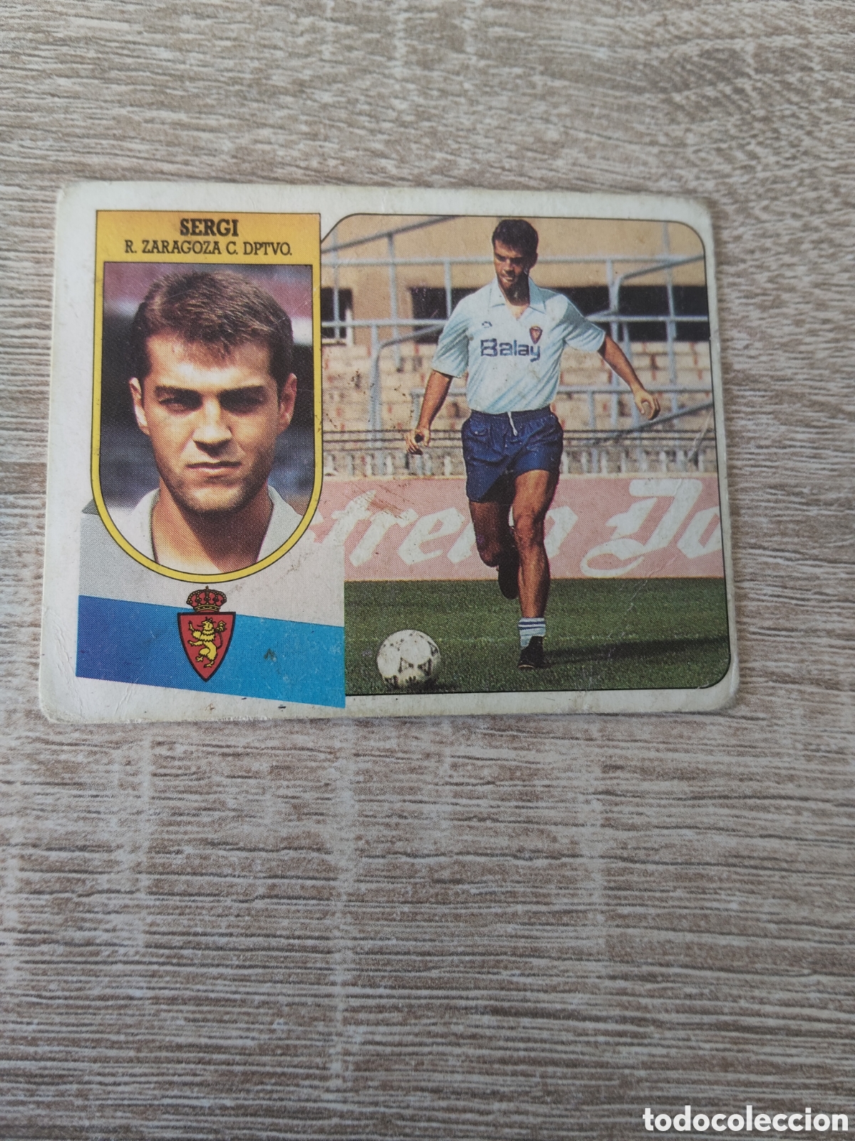 Cromos de f&uacute;tbol: Sergi fichaje 7 Real Zaragoza liga 1991 1992 91 92 ediciones este