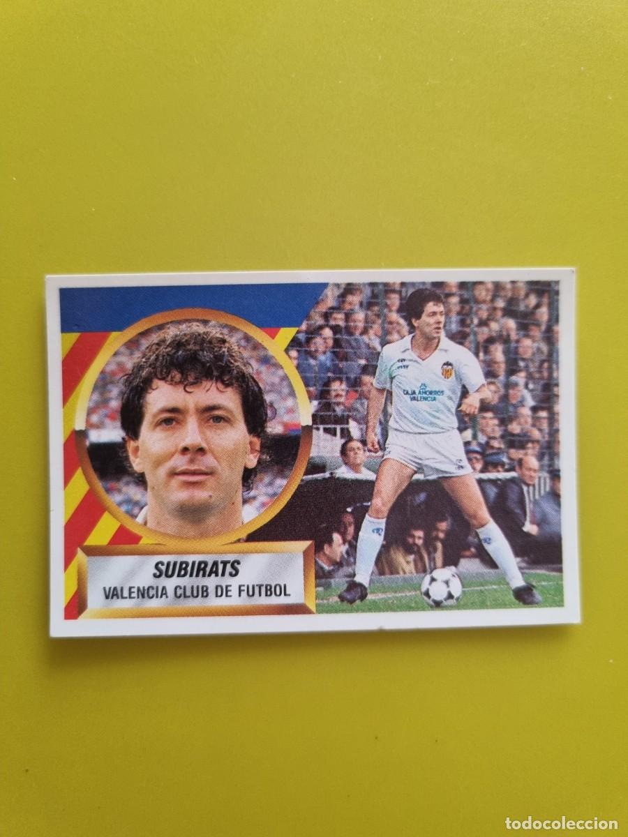 Cromos de f&uacute;tbol: CROMO LIGA ESTE 88 89 1988 1989 NUNCA PEGADO SIN PEGAR SUBIRATS N&ordm;12 VALENCIA AR1026