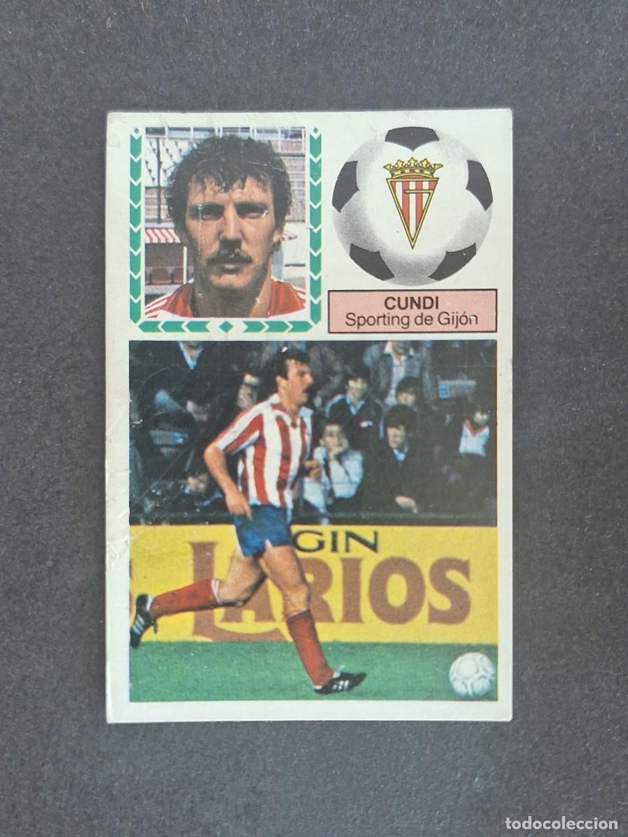 Fu&szlig;ball-Sticker: L6 CUNDI SPORTING DE GIJON LIGA ESTE 1983 1984 83 84 DESPEGADO RECUPERADO