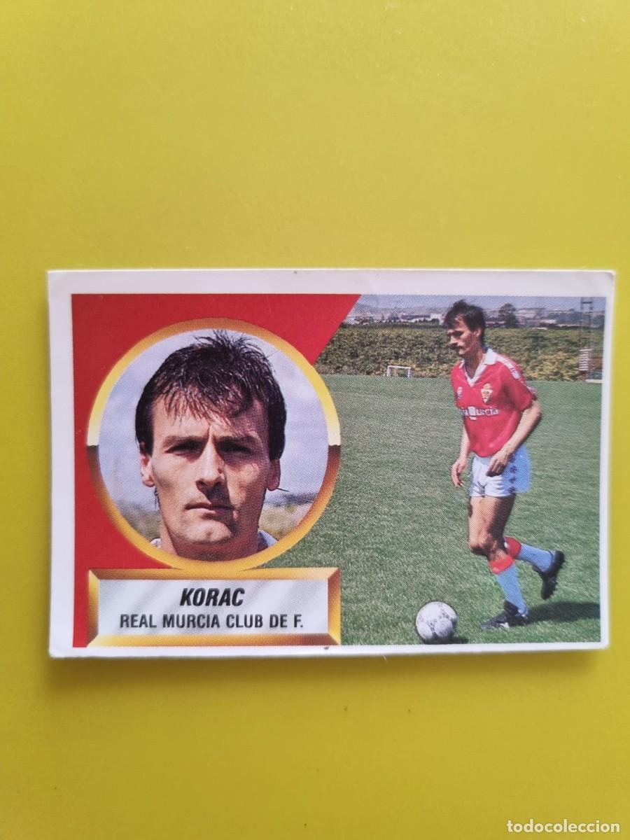 Cromos de f&uacute;tbol: CROMO LIGA ESTE 88 89 1988 1989 NUNCA PEGADO SIN PEGAR KORAC N&ordm;16B REAL MURCIA AR1026