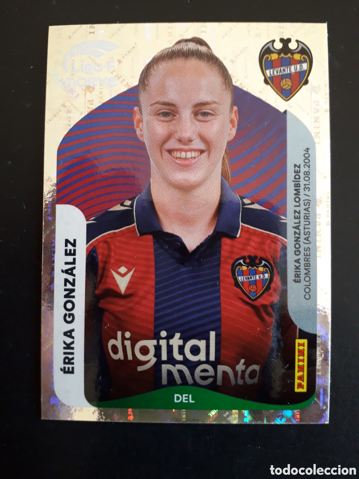 Cromos de f&uacute;tbol: &Eacute;RIKA GONZ&Aacute;LEZ LEVANTE N&deg; 237 LIGA F FEMENINA 2025 2026 25 26 PANINI SIN PEGAR PEDIDO M&Iacute;NIMO 3&euro;