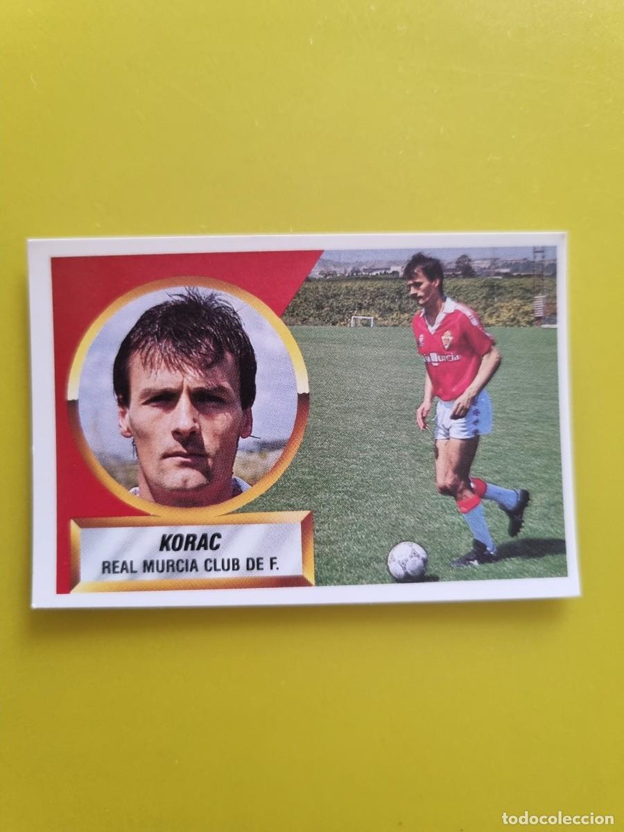 Cromos de Futebol: CROMO LIGA ESTE 88 89 1988 1989 NUNCA PEGADO SIN PEGAR KORAC N&ordm;16B REAL MURCIA AR1026