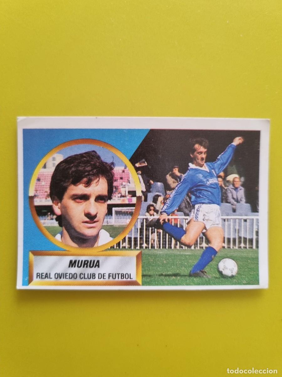 Fu&szlig;ball-Sticker: CROMO LIGA ESTE 88 89 1988 1989 NUNCA PEGADO SIN PEGAR MURUA N&ordm;7 REAL OVIEDO LEER AR1026