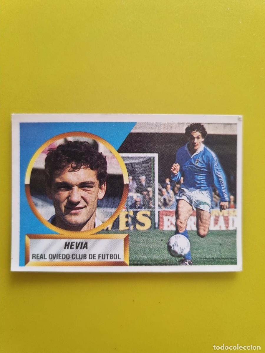 Fu&szlig;ball-Sticker: CROMO LIGA ESTE 88 89 1988 1989 NUNCA PEGADO SIN PEGAR HEVIA N&ordm;14 REAL OVIEDO AR1026