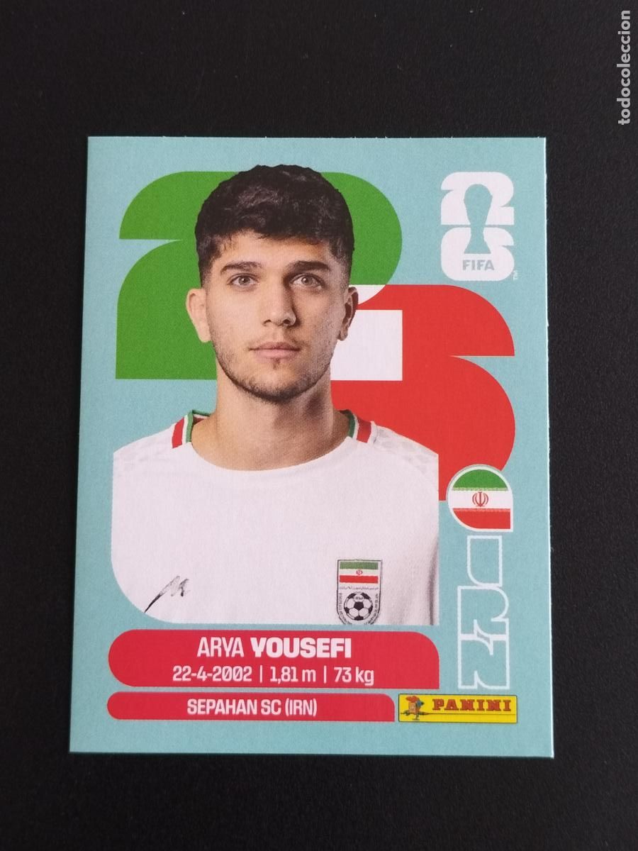 Cromos de f&uacute;tbol: IRN EXTRA ARYA YOUSEFI IRAN CROMO STICKER UPDATE MUNDIAL 26 2026 FIFA WORLD CUP PANINI