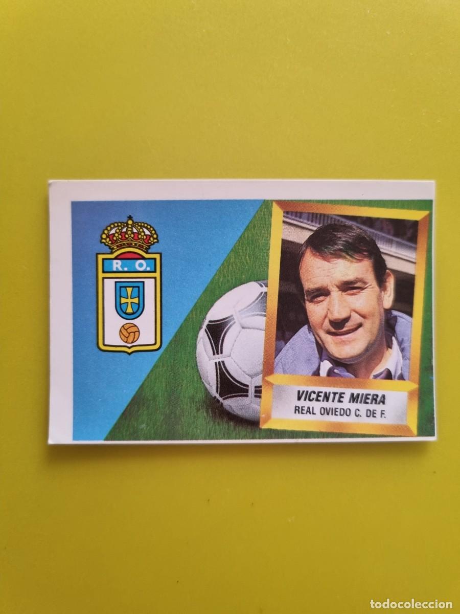 Cromos de f&uacute;tbol: CROMO LIGA ESTE 88 89 1988 1989 NUNCA PEGADO SIN PEGAR VICENTE MIERA ENTRENADOR REAL OVIEDO AR1026