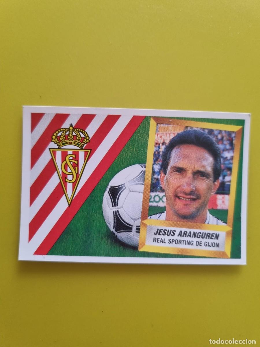 Cromos de f&uacute;tbol: LIGA ESTE 88 89 1988 1989 NUNCA PEGADO SIN PEGAR JESUS ARANGUREN ENTRENADOR SPORTING GIJON AR1026