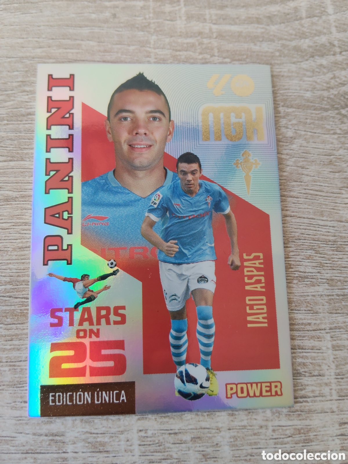 Cromos de f&uacute;tbol: Panini Megacracks 2026 2027 26 27 444 Iago Aspas Celta de Vigo power