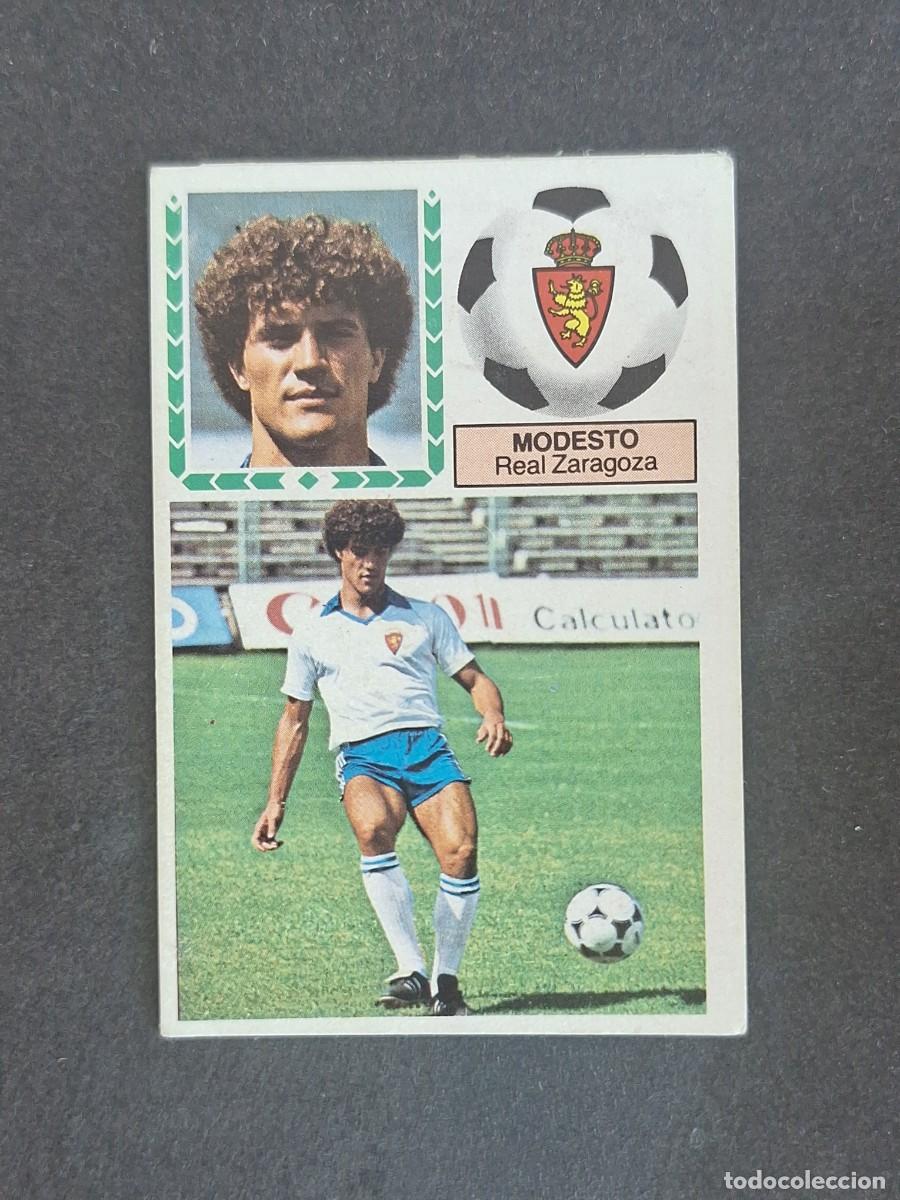 Fu&szlig;ball-Sticker: L6 MODESTO REAL ZARAGOZA LIGA ESTE 1983 1984 83 84 DESPEGADO RECUPERADO