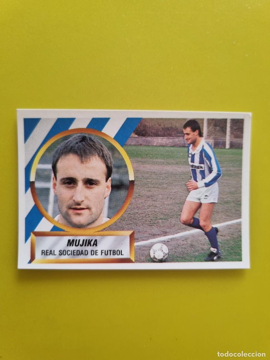 Cromos de f&uacute;tbol: LIGA ESTE 88 89 1988 1989 NUNCA PEGADO SIN PEGAR MUJIKA N&ordm;11A REAL SOCIEDAD AR1026