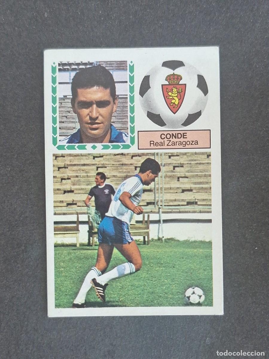 Cromos de f&uacute;tbol: L6 CONDE REAL ZARAGOZA LIGA ESTE 1983 1984 83 84 DESPEGADO RECUPERADO