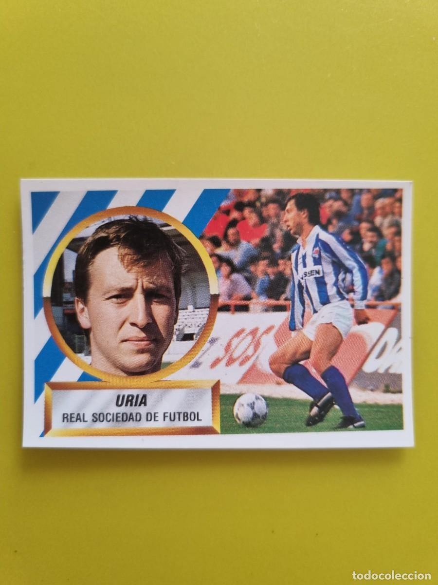 Cromos de f&uacute;tbol: LIGA ESTE 88 89 1988 1989 NUNCA PEGADO SIN PEGAR URIA N&ordm;10 REAL SOCIEDAD AR1026
