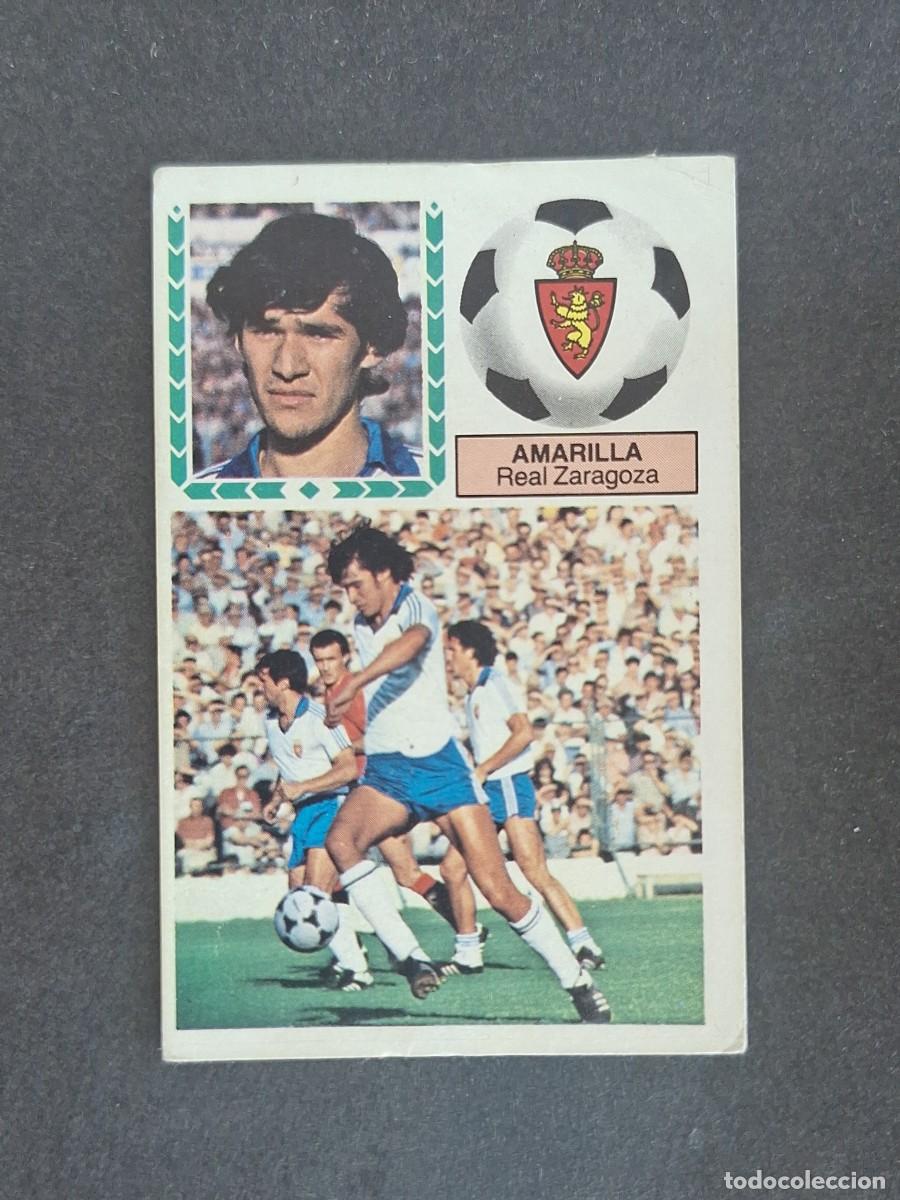 Cromos de f&uacute;tbol: L6 AMARILLA REAL ZARAGOZA LIGA ESTE 1983 1984 83 84 DESPEGADO RECUPERADO