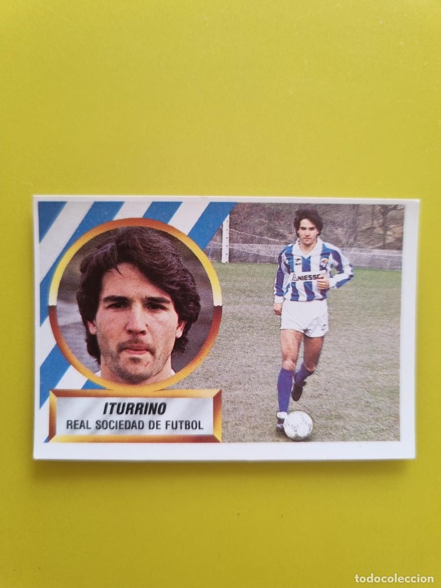 Figurine di Calcio: LIGA ESTE 88 89 1988 1989 NUNCA PEGADO SIN PEGAR ITURRINO N&ordm;14 REAL SOCIEDAD AR1026