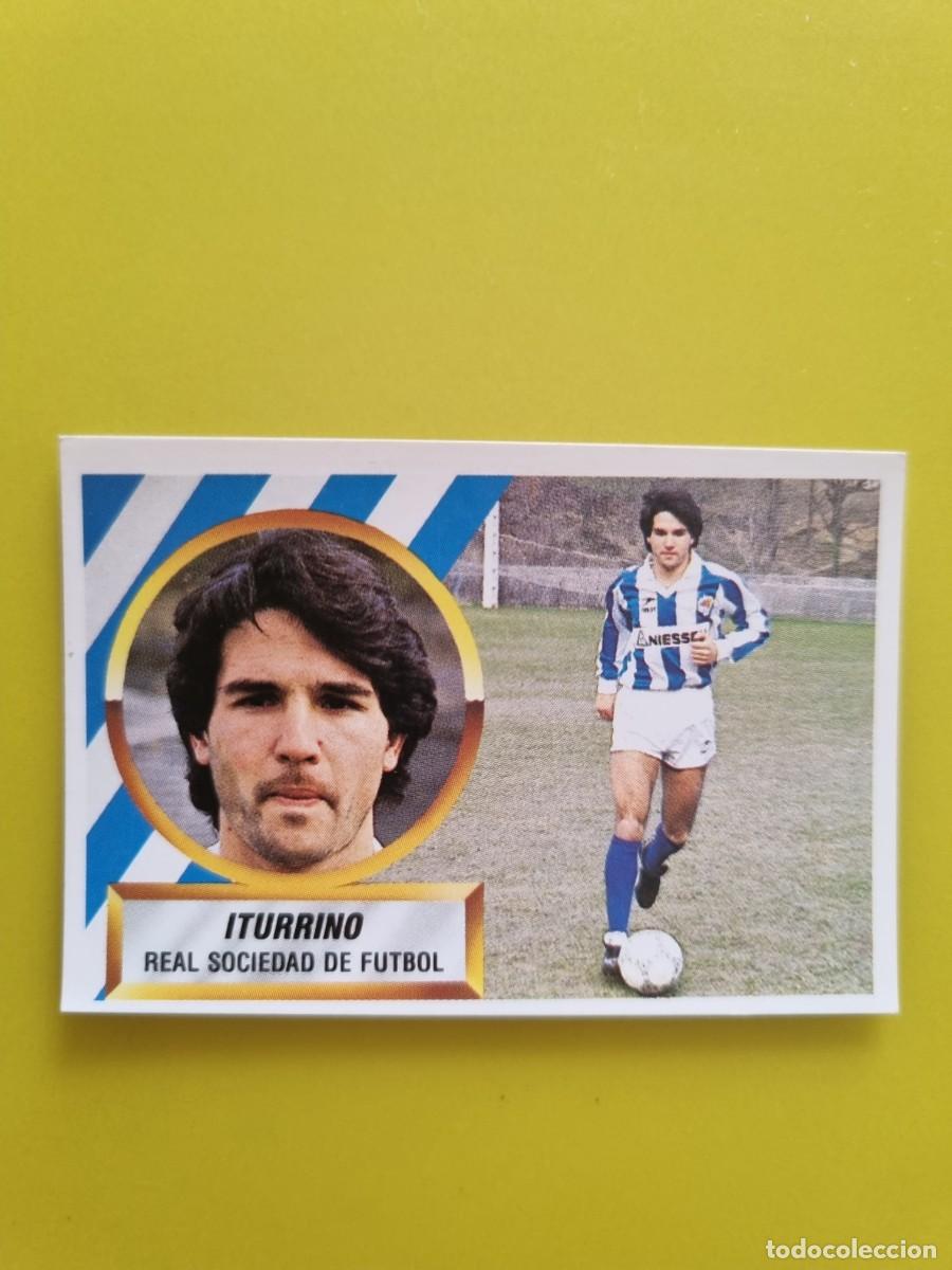 Figurine di Calcio: LIGA ESTE 88 89 1988 1989 NUNCA PEGADO SIN PEGAR ITURRINO N&ordm;14 REAL SOCIEDAD AR1026