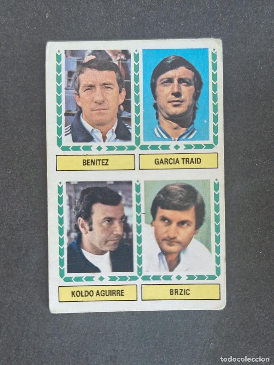 Cromos de f&uacute;tbol: L6 BENITEZ - GARCIA TRAID - KOLDO AGUIRRE - BRZIC LIGA ESTE 1983 1984 83 84 DESPEGADO RECUPERADO