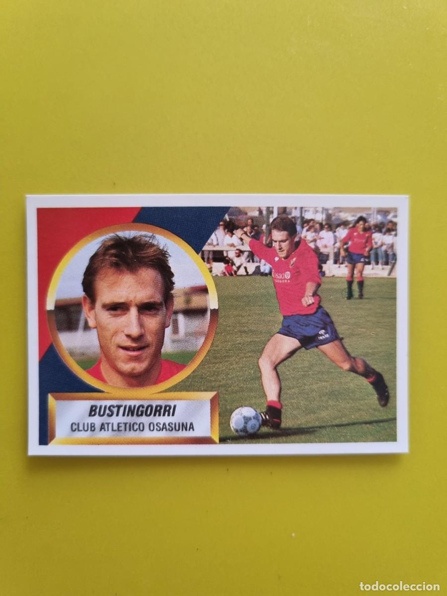 Cromos de f&uacute;tbol: LIGA ESTE 88 89 1988 1989 NUNCA PEGADO SIN PEGAR BUSTINGORRI N&ordm;9 OSASUNA AR1026