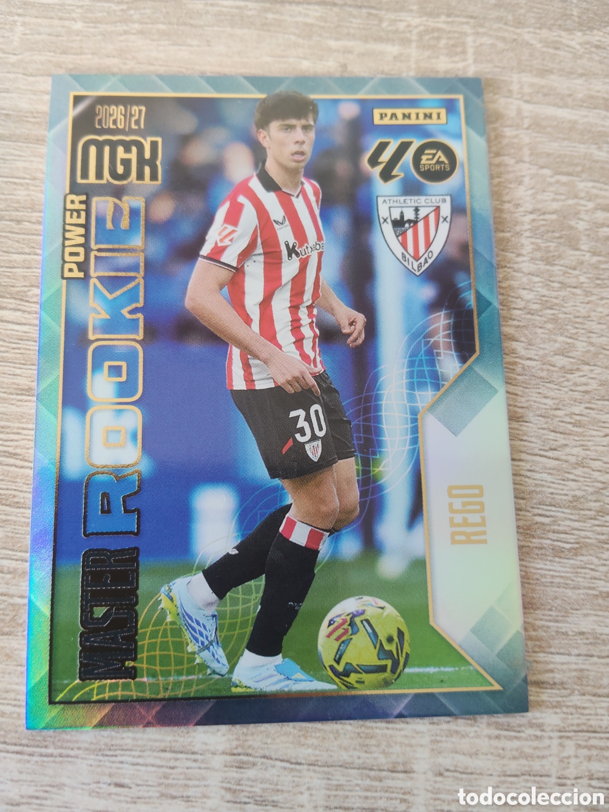 Cromos de f&uacute;tbol: Panini Megacracks 2026 2027 26 27 418 P Rego Athletic de Bilbao master rookie power