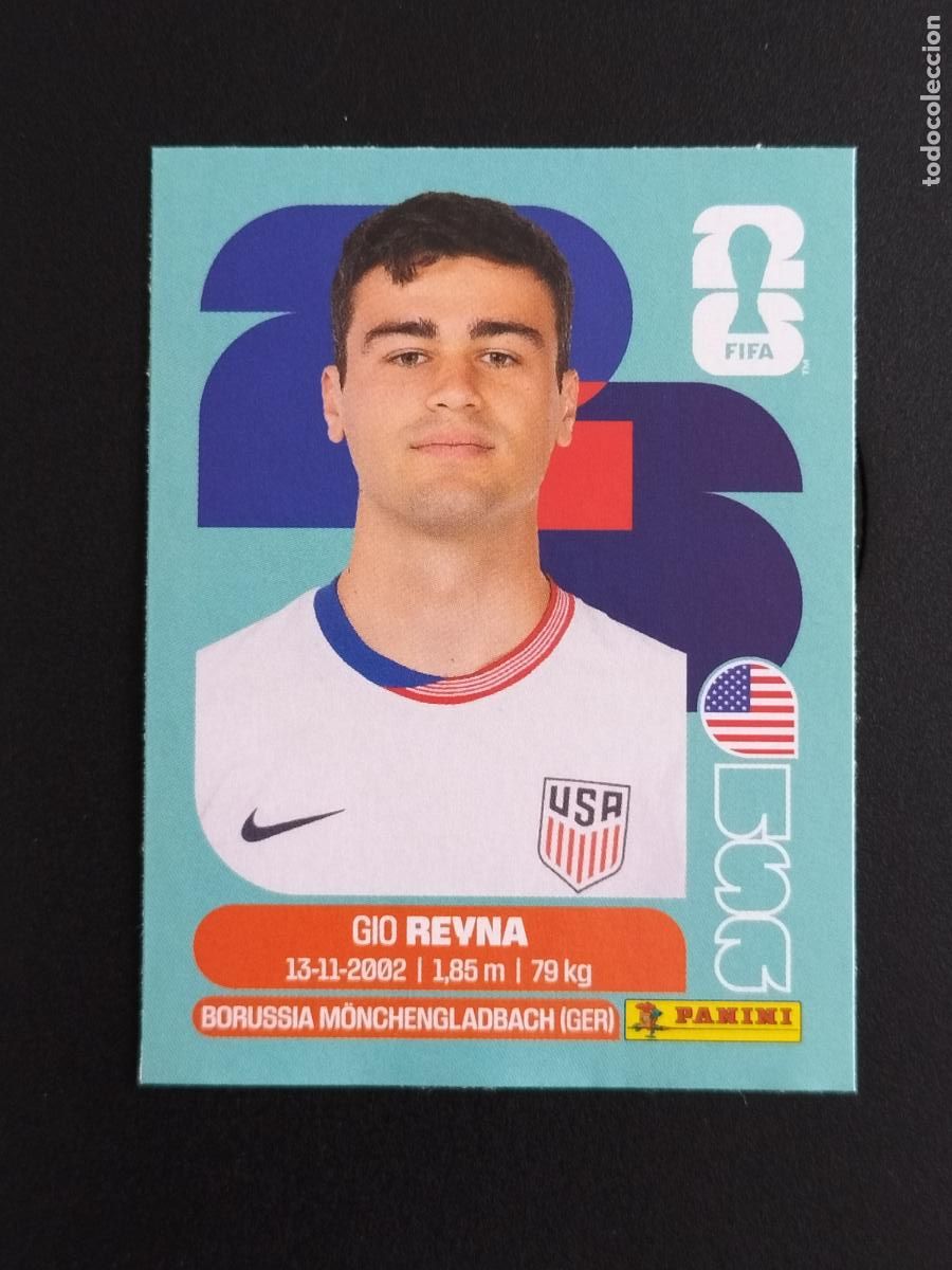 Cromos de f&uacute;tbol: USA EXTRA GIO REYNA ESTADOS UNIDOS STICKER UPDATE MUNDIAL 26 2026 FIFA WORLD CUP PANINI