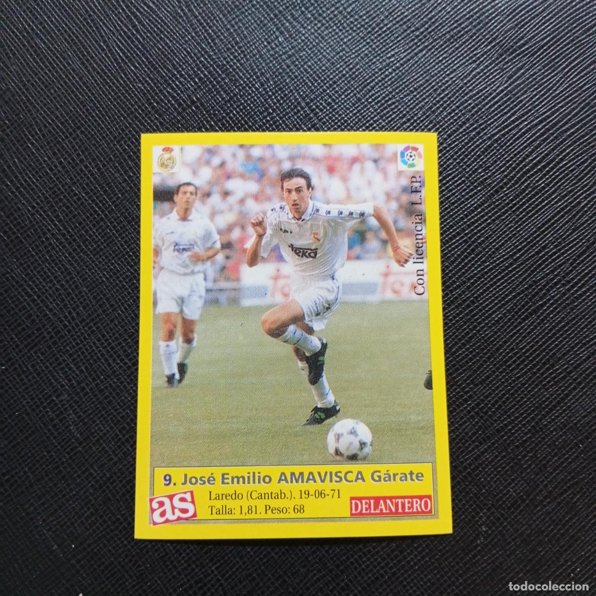 Cromos de f&uacute;tbol: 9 AMAVISCA REAL MADRID AS 1995 1996 CROMO FUTBOL LIGA 95 96 - SIN PEGAR - A29 PG20