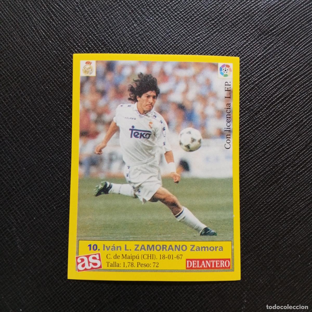 Cromos de f&uacute;tbol: 10 ZAMORANO REAL MADRID AS 1995 1996 CROMO FUTBOL LIGA 95 96 - SIN PEGAR - A29 PG21