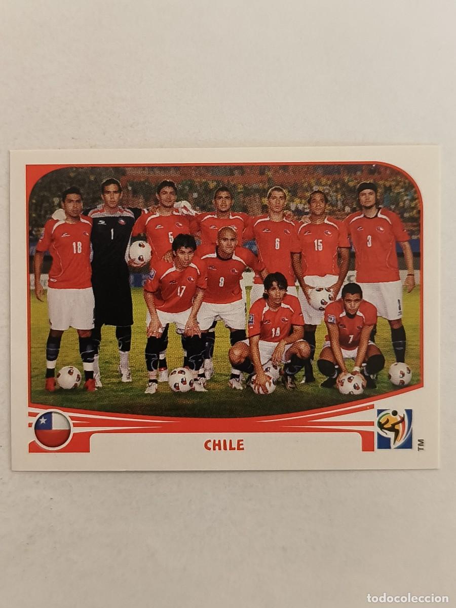 Football Stickers: #619 ALINEACION (CHILE) MUNDIAL SUDAFRICA 2010 PANINI