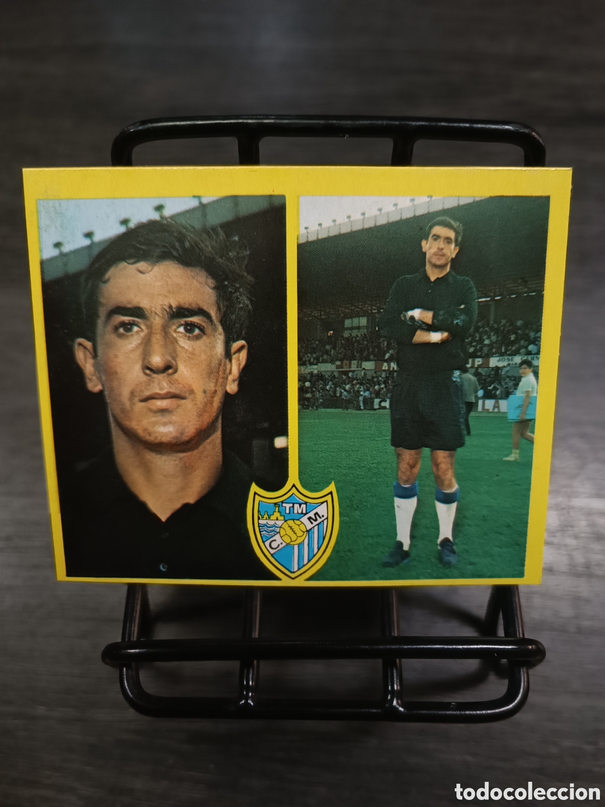 Football Stickers: 1972 Liga Este Deusto m&aacute;laga despegado