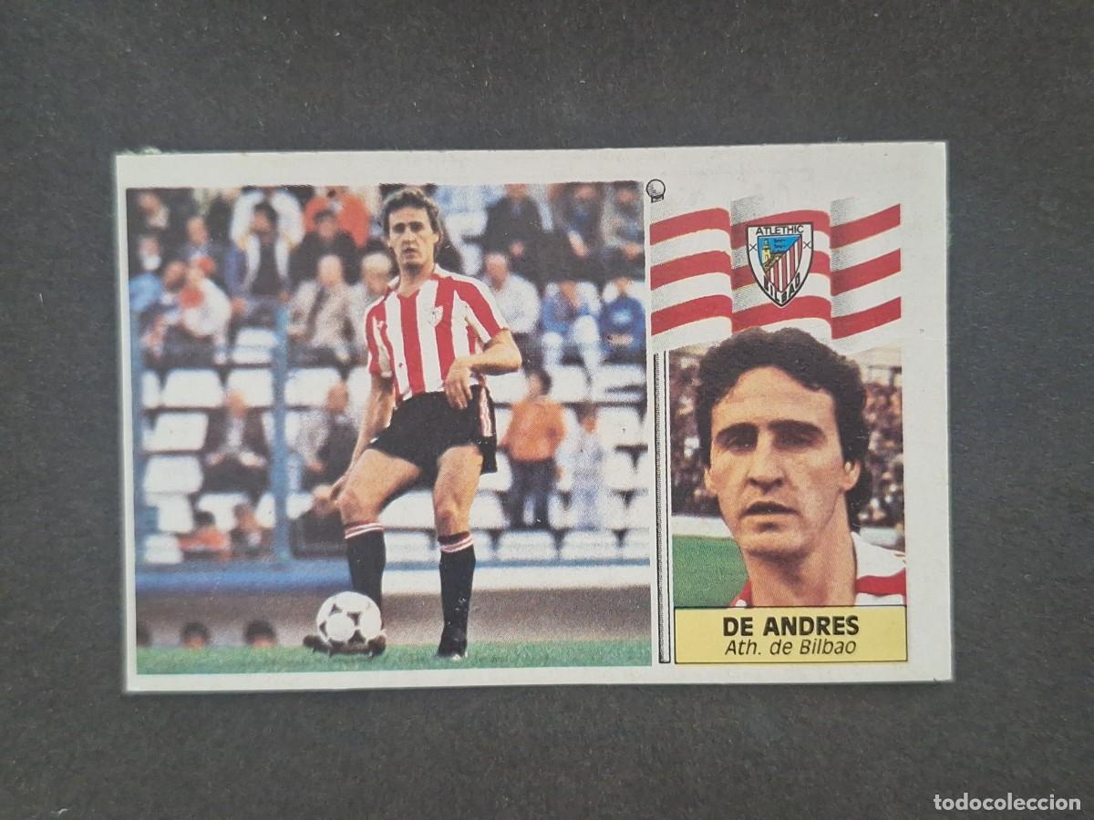 Football Stickers: L5 DE ANDRES ATHLETIC CLUB DE BILBAO LIGA ESTE 1986 1987 86 87 DESPEGADO RECUPERADO