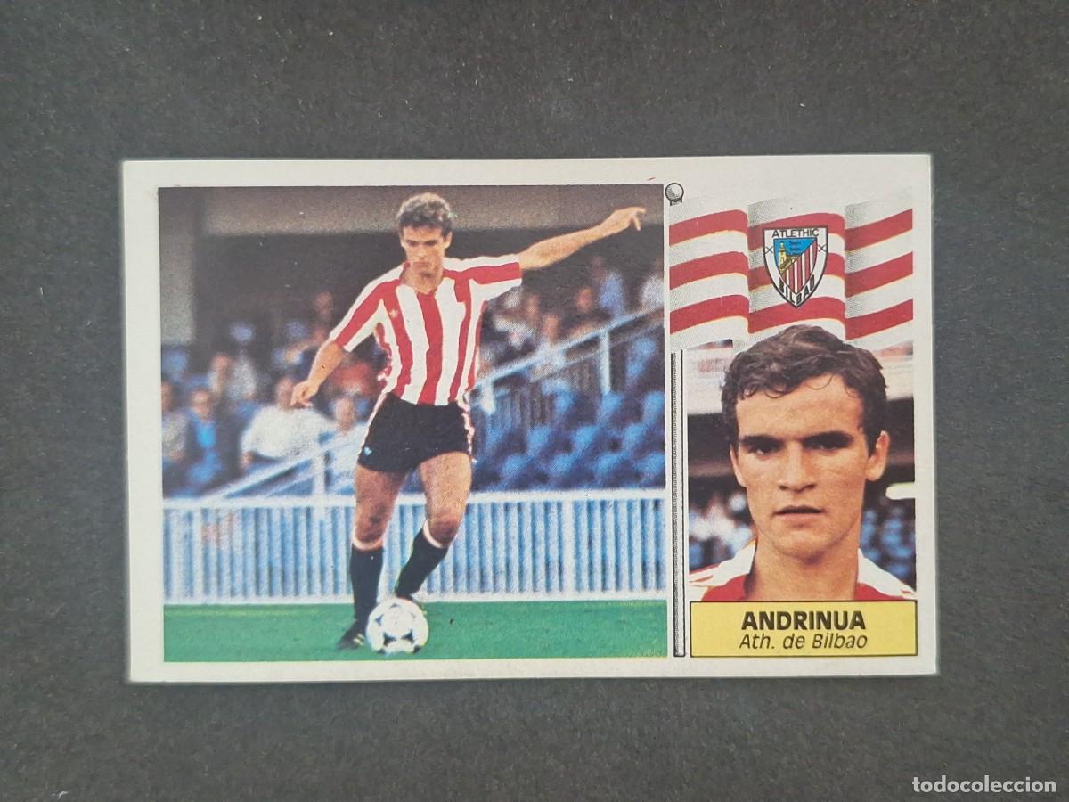 Cromos de f&uacute;tbol: L5 ANDRINUA ATHLETIC CLUB DE BILBAO LIGA ESTE 1986 1987 86 87 DESPEGADO RECUPERADO