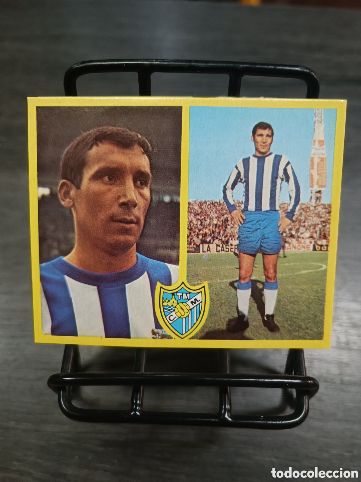 Cromos de f&uacute;tbol: 1972 Liga Este Montero m&aacute;laga despegado