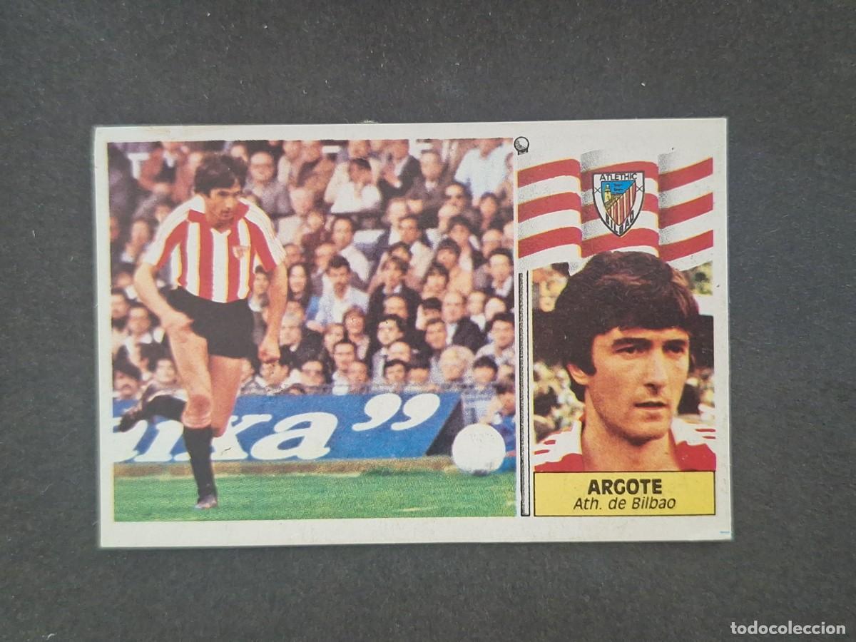 Cromos de f&uacute;tbol: L5 ARGOTE ATHLETIC CLUB DE BILBAO LIGA ESTE 1986 1987 86 87 DESPEGADO RECUPERADO
