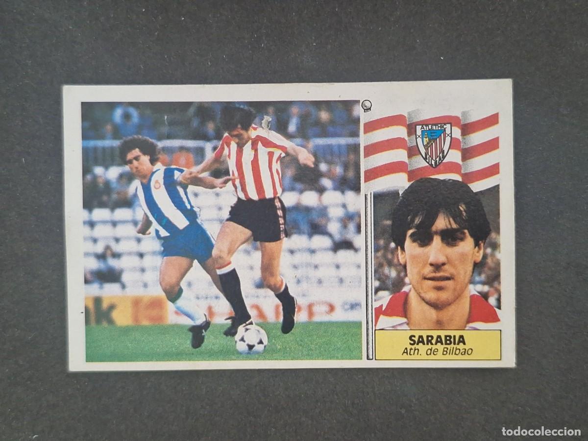 Cromos de f&uacute;tbol: L5 SARABIA ATHLETIC CLUB DE BILBAO LIGA ESTE 1986 1987 86 87 DESPEGADO RECUPERADO