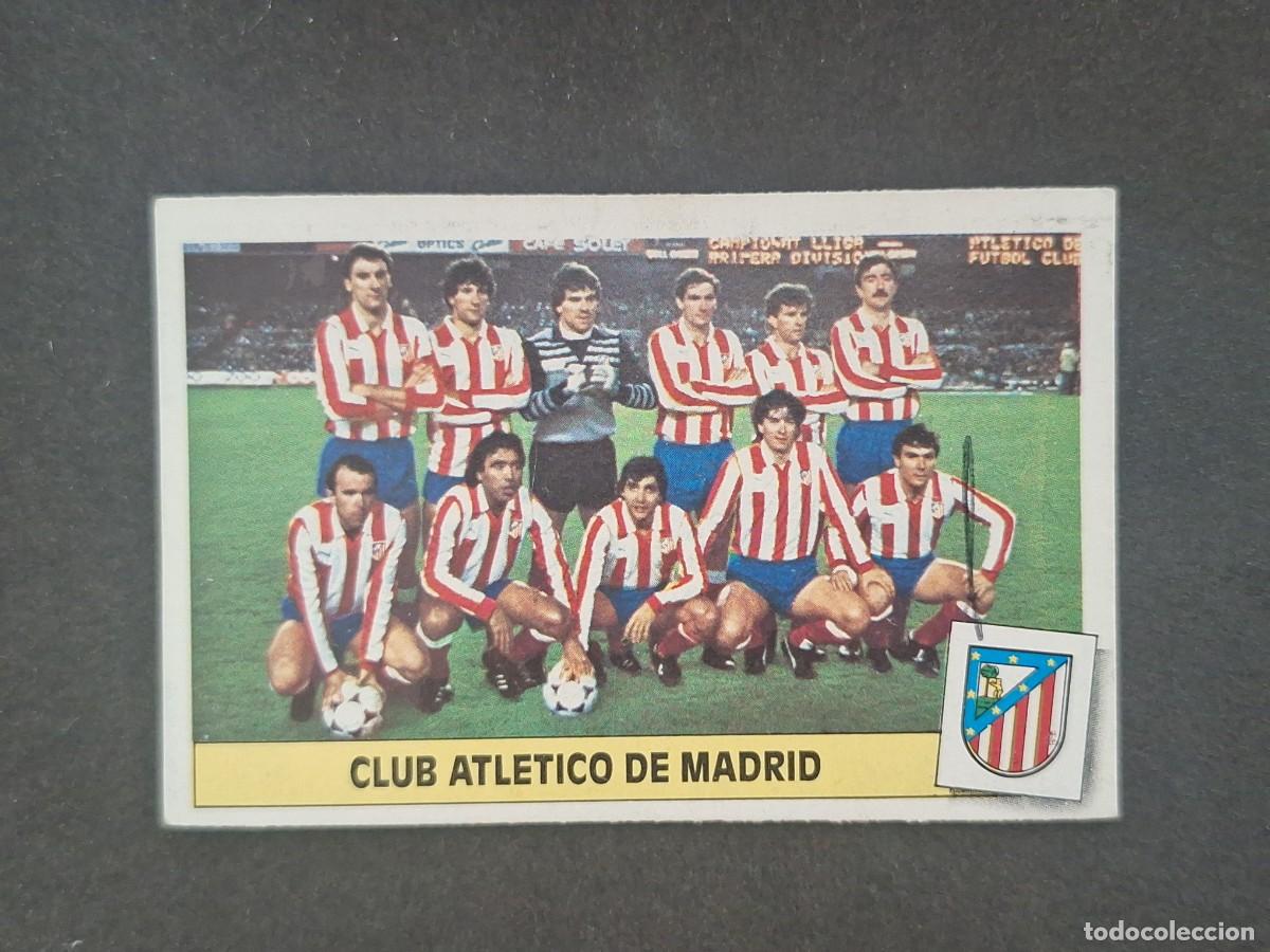Cromos de Futebol: L5 ALINEACION EQUIPO ATLETICO DE MADRID LIGA ESTE 1986 1987 86 87 DESPEGADO RECUPERADO