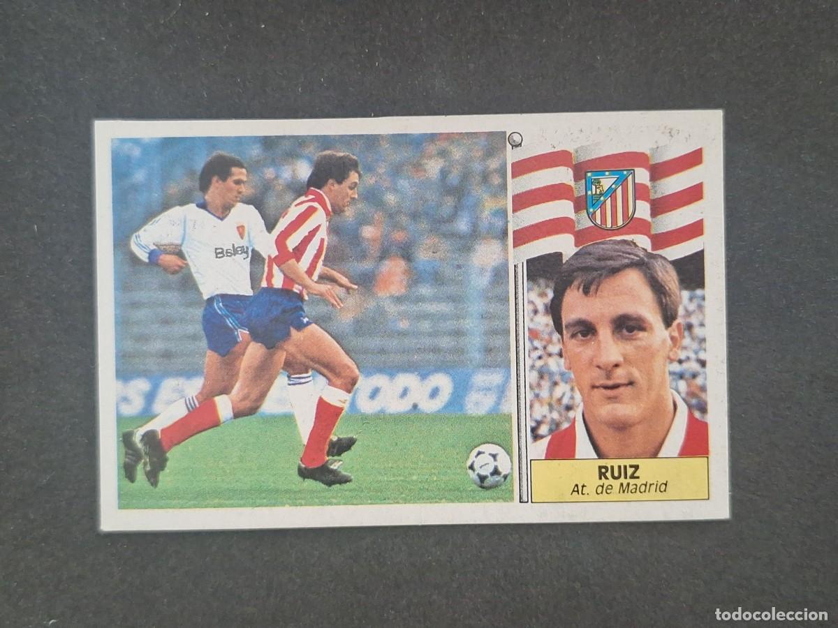 Fu&szlig;ball-Sticker: L5 RUIZ ATLETICO DE MADRID LIGA ESTE 1986 1987 86 87 DESPEGADO RECUPERADO
