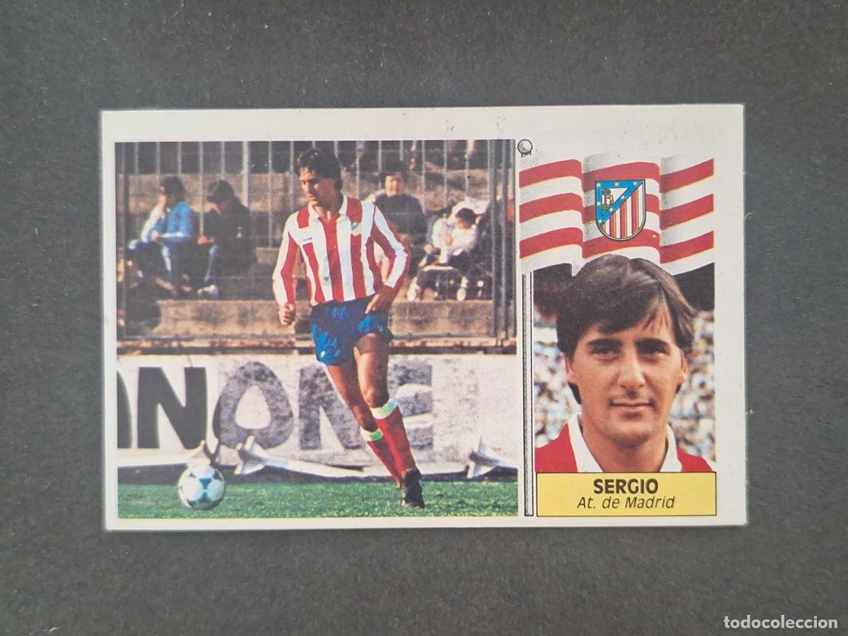 Cromos de f&uacute;tbol: L5 SERGIO ATLETICO DE MADRID LIGA ESTE 1986 1987 86 87 DESPEGADO RECUPERADO