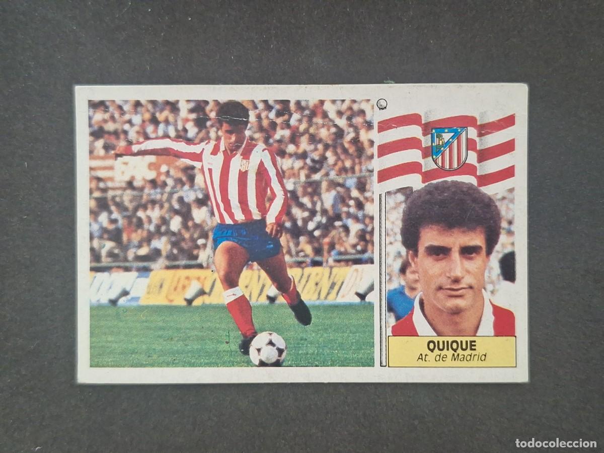 Cromos de f&uacute;tbol: L5 QUIQUE ATLETICO DE MADRID LIGA ESTE 1986 1987 86 87 DESPEGADO RECUPERADO