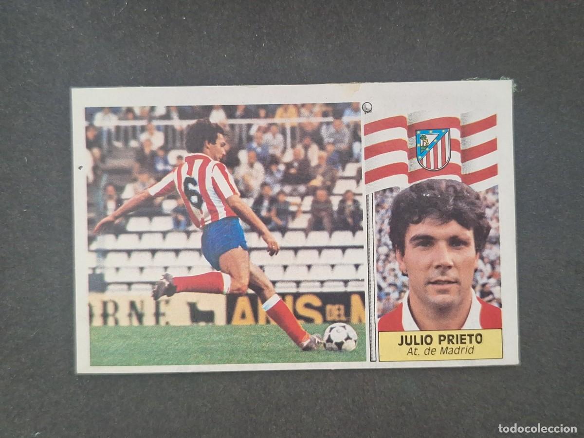 Cromos de f&uacute;tbol: L5 JULIO PRIETO ATLETICO DE MADRID LIGA ESTE 1986 1987 86 87 DESPEGADO RECUPERADO
