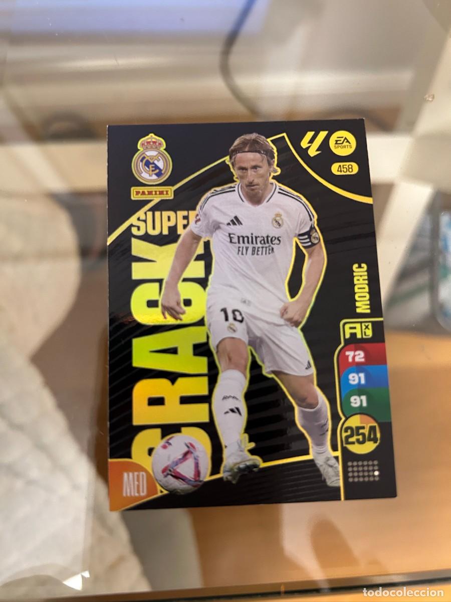 Cromos de f&uacute;tbol: modric super crack 2024-25 muy buen estado n&ordm; 458 adrenalyn