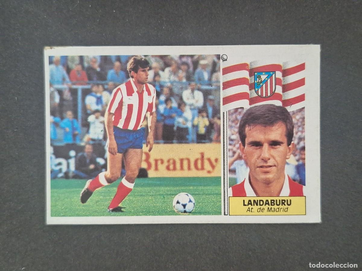 Figurine di Calcio: L5 LANDABURU ATLETICO DE MADRID LIGA ESTE 1986 1987 86 87 DESPEGADO RECUPERADO