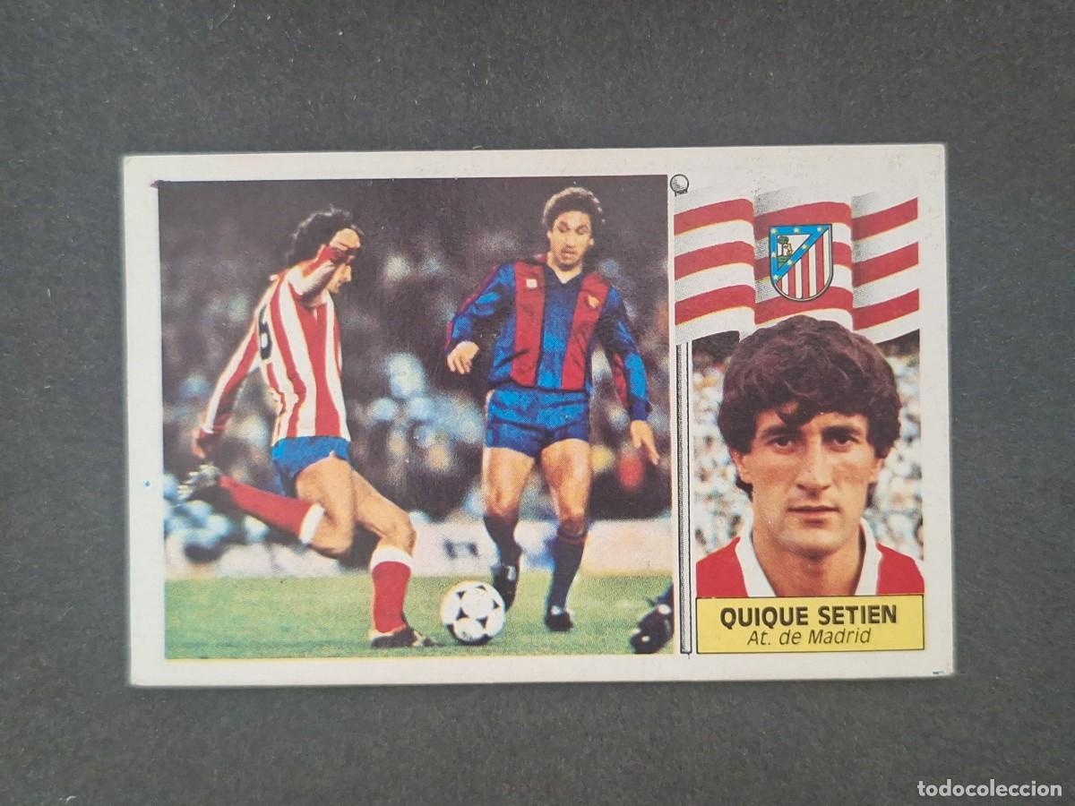 Figurine di Calcio: L5 QUIQUE SETIEN ATLETICO DE MADRID LIGA ESTE 1986 1987 86 87 DESPEGADO RECUPERADO