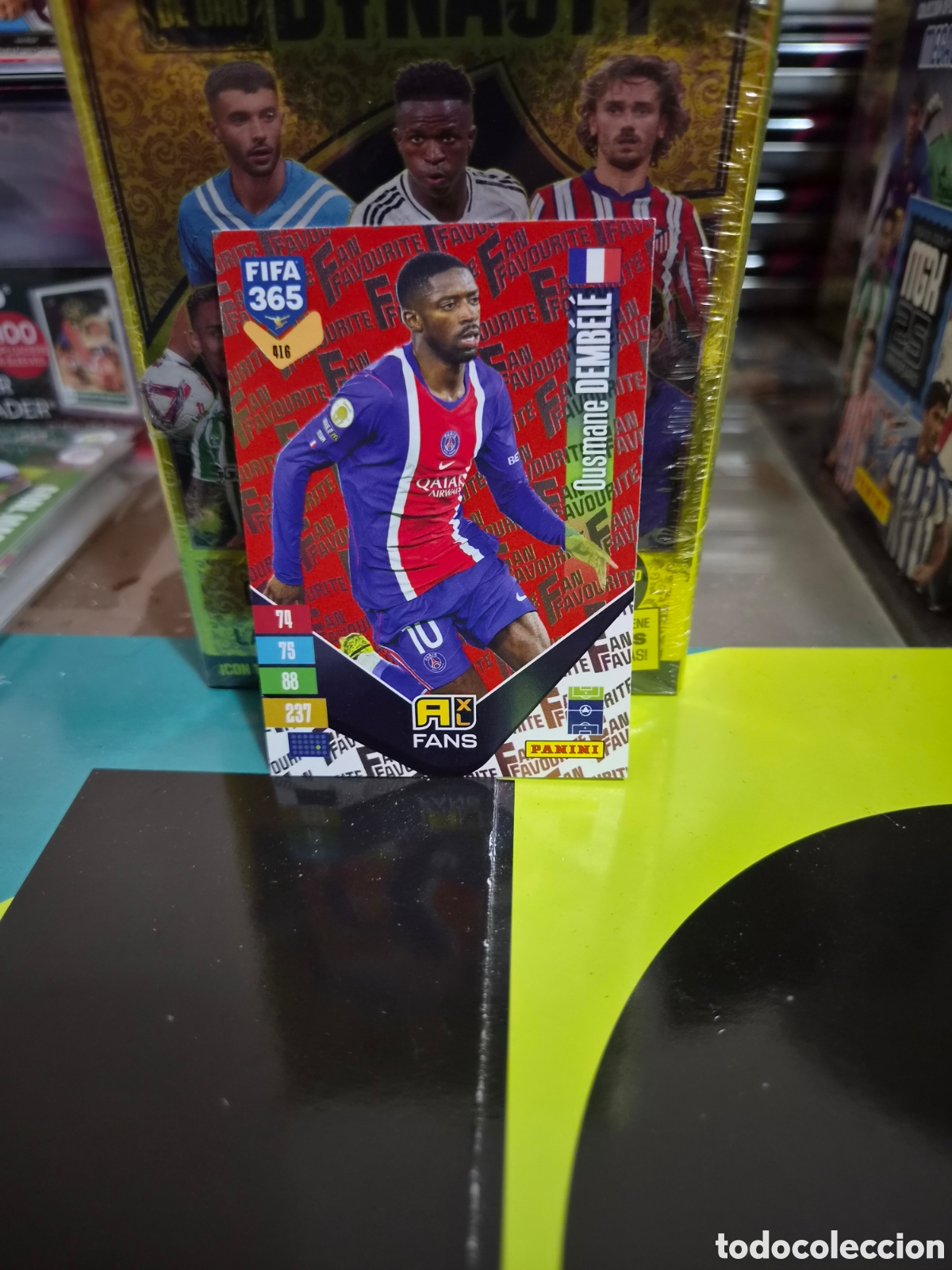 Figurine di Calcio: N&deg;416 Fans Red Dembele FIFA 365 2027