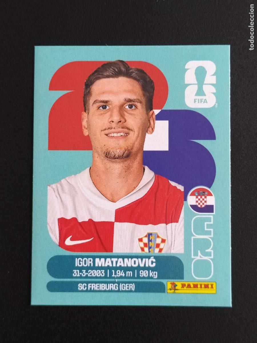 Cromos de f&uacute;tbol: CRO EXTRA IGOR MATANOVIC CROACIA CROMOS STICKER UPDATE MUNDIAL 26 2026 FIFA WORLD CUP PANINI