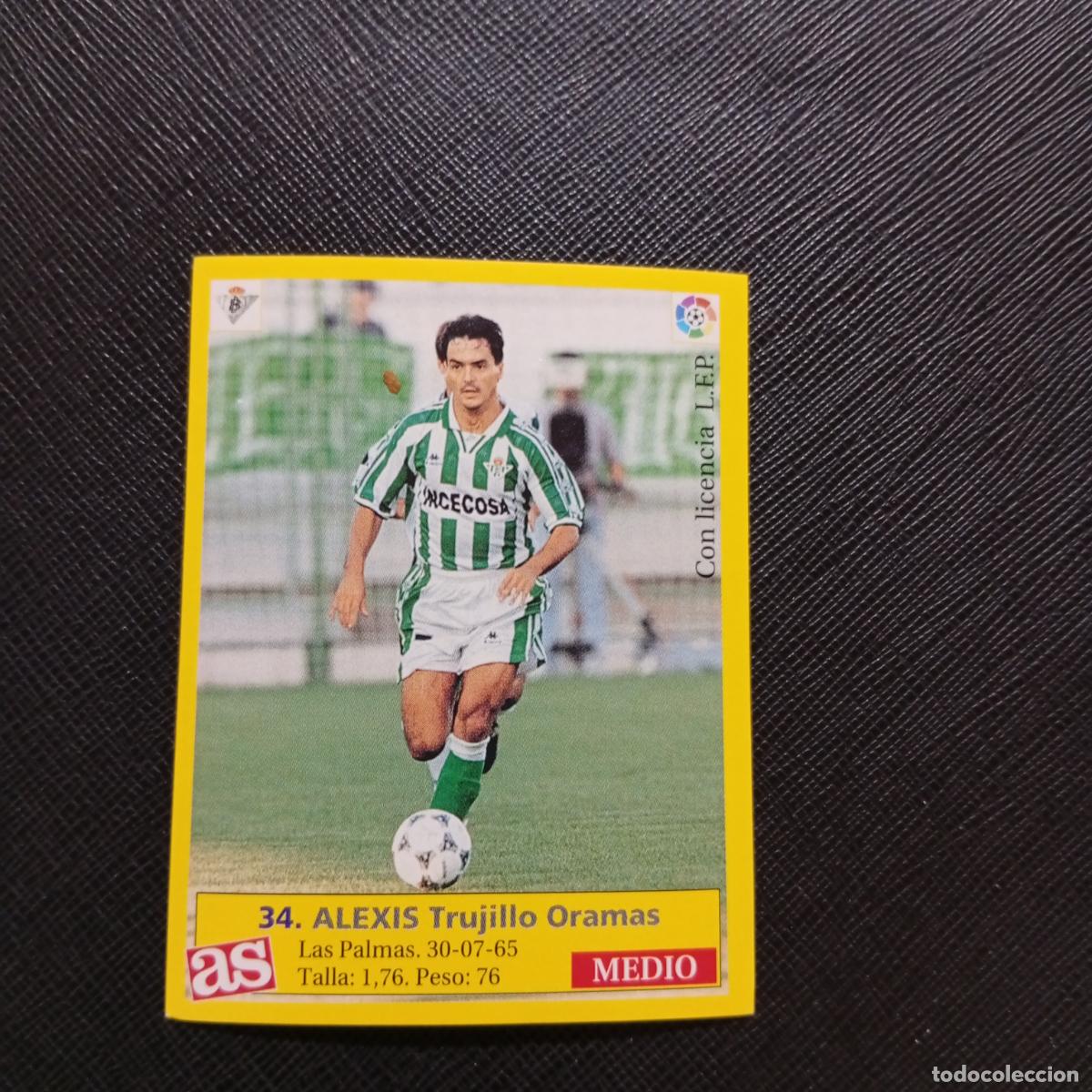 Cromos de f&uacute;tbol: 34 ALEXIS REAL BETIS AS 1995 1996 CROMO FUTBOL LIGA 95 96 - SIN PEGAR - A96 PG19