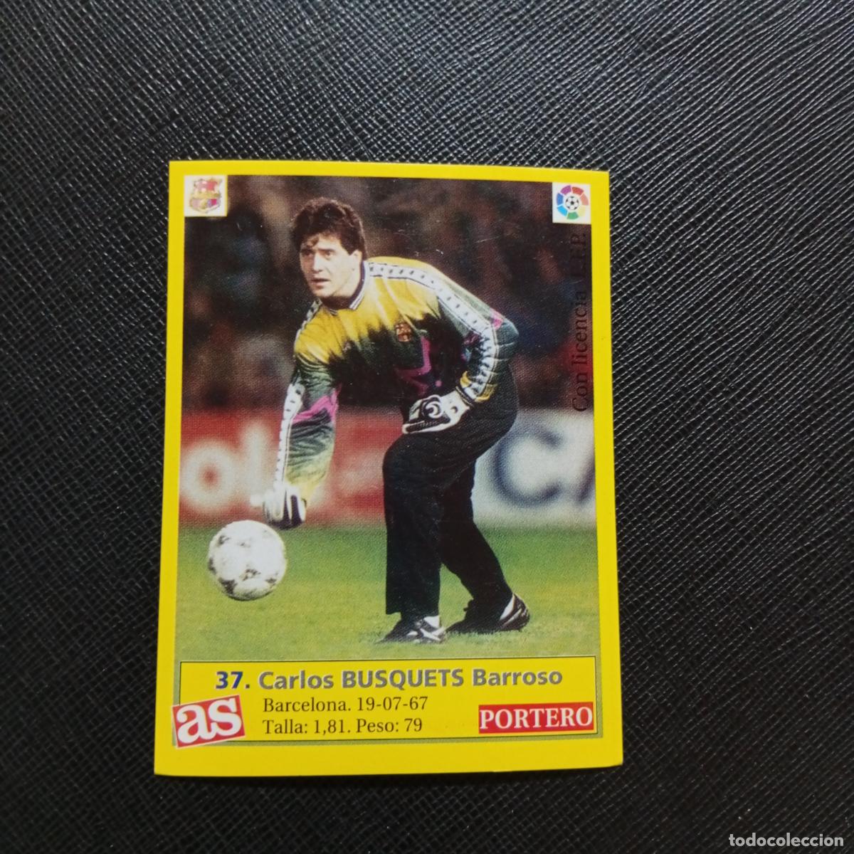 Cromos de f&uacute;tbol: 37 BUSQUETS BARCELONA AS 1995 1996 CROMO FUTBOL LIGA 95 96 - SIN PEGAR - A96 PG19
