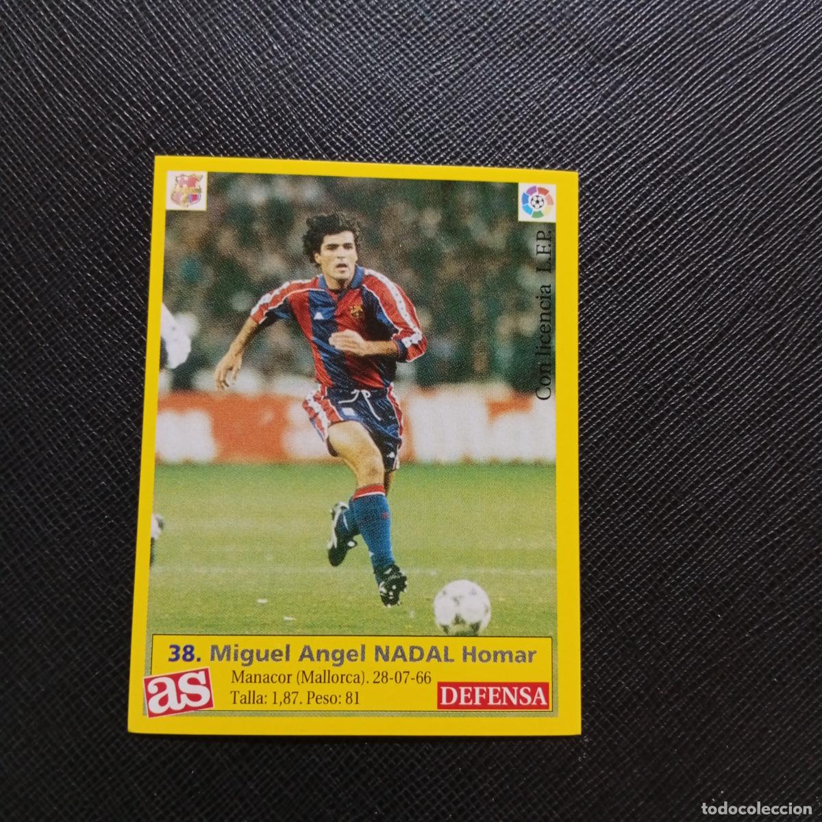 Cromos de f&uacute;tbol: 38 NADAL BARCELONA AS 1995 1996 CROMO FUTBOL LIGA 95 96 - SIN PEGAR - A96 PG19