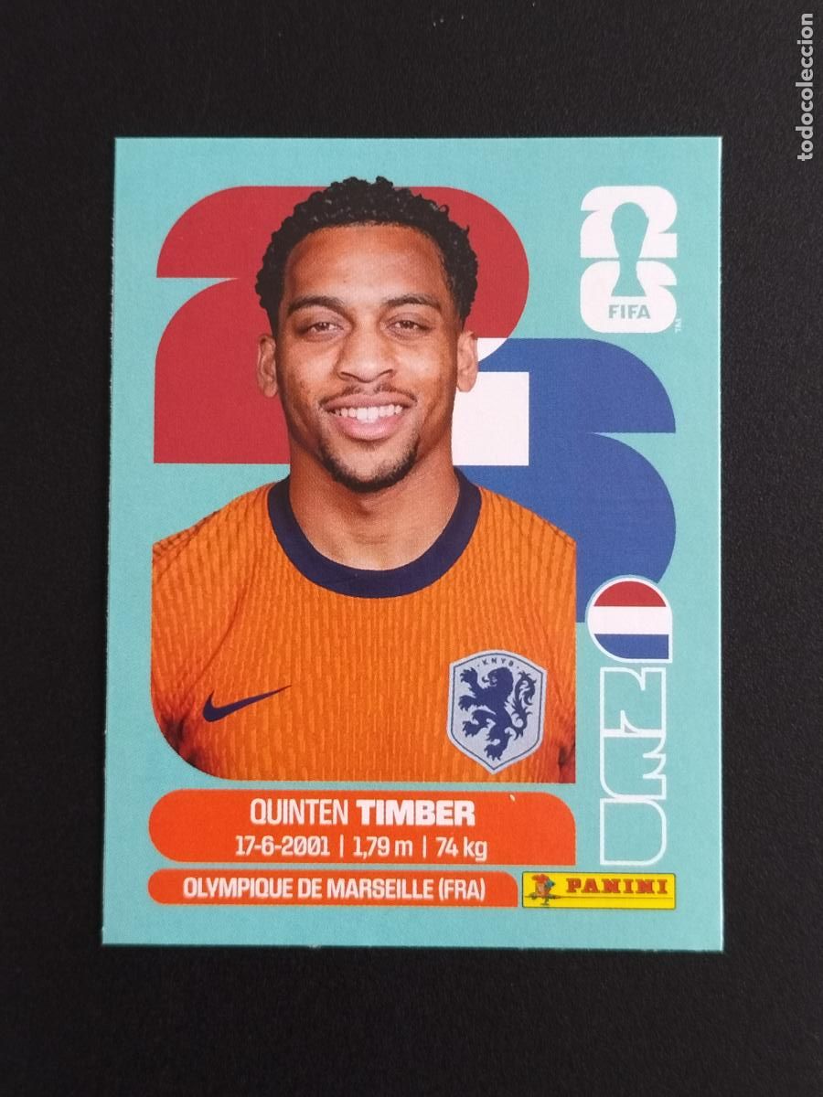 Cromos de f&uacute;tbol: NED EXTRA TIMBER HOLANDA NETHERLANDS CROMOS STICKER UPDATE MUNDIAL 26 2026 FIFA WORLD CUP PANINI