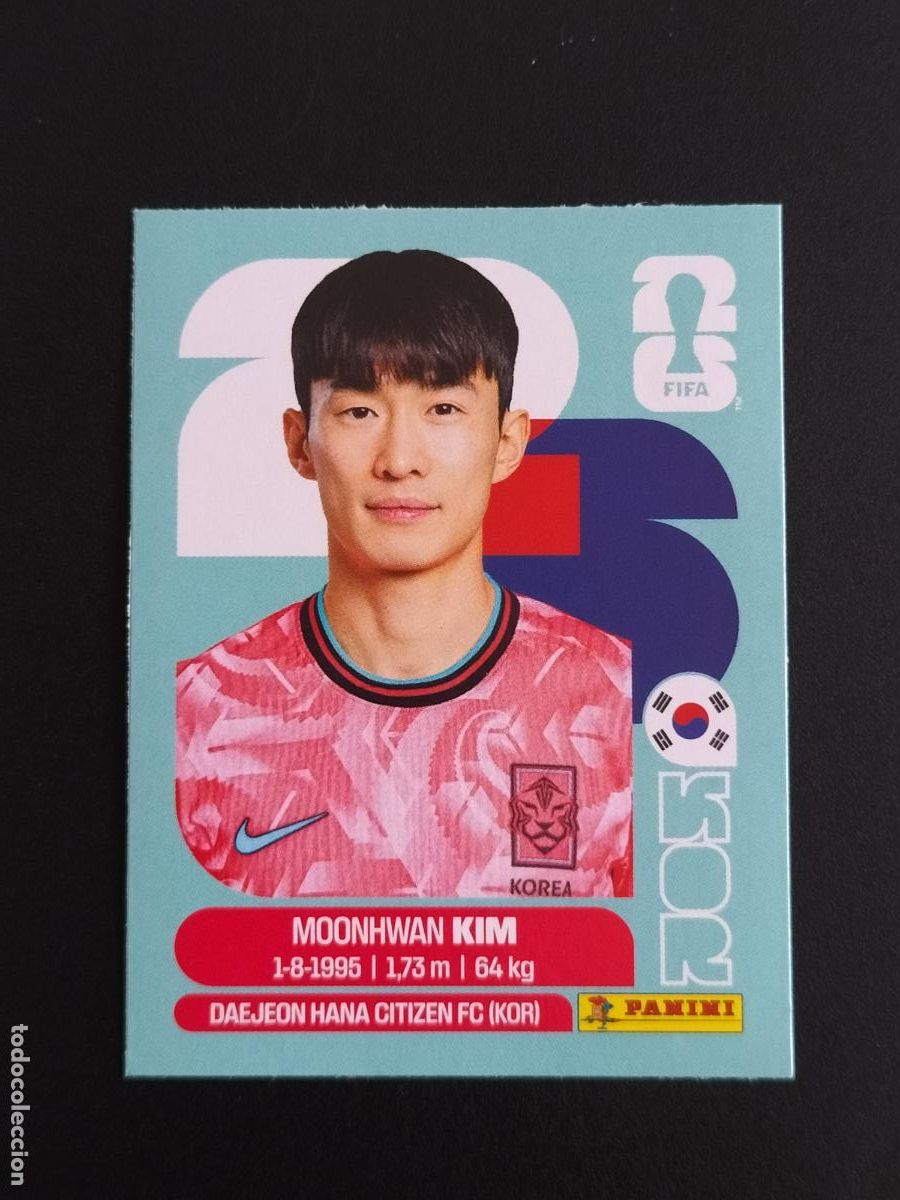 Figurine di Calcio: KOR EXTRA MOONHWAN KIM COREA DEL SUR CROMOS STICKER UPDATE MUNDIAL 26 2026 FIFA WORLD CUP PANINI