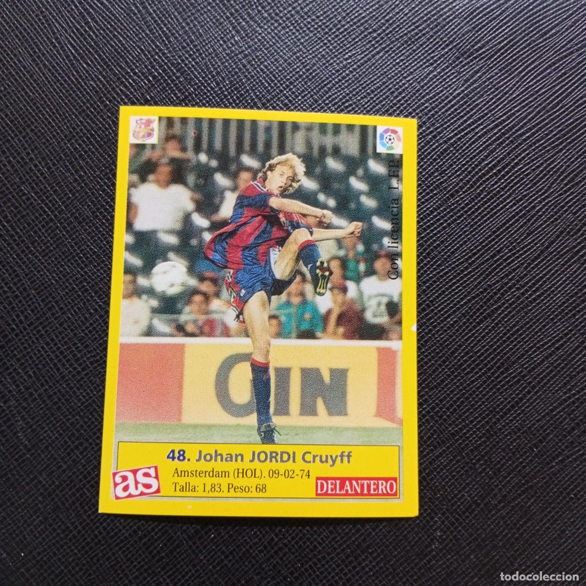 Figurine di Calcio: 48 JORDI CRUYFF BARCELONA AS 1995 1996 CROMO FUTBOL LIGA 95 96 - SIN PEGAR - A96 PG55